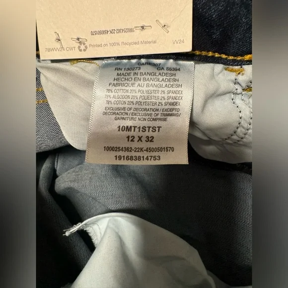 Wrangler NWT Dark Wash Blue Jeans Women’s Western High Rise True Straight 12 32 - Picture 7 of 10